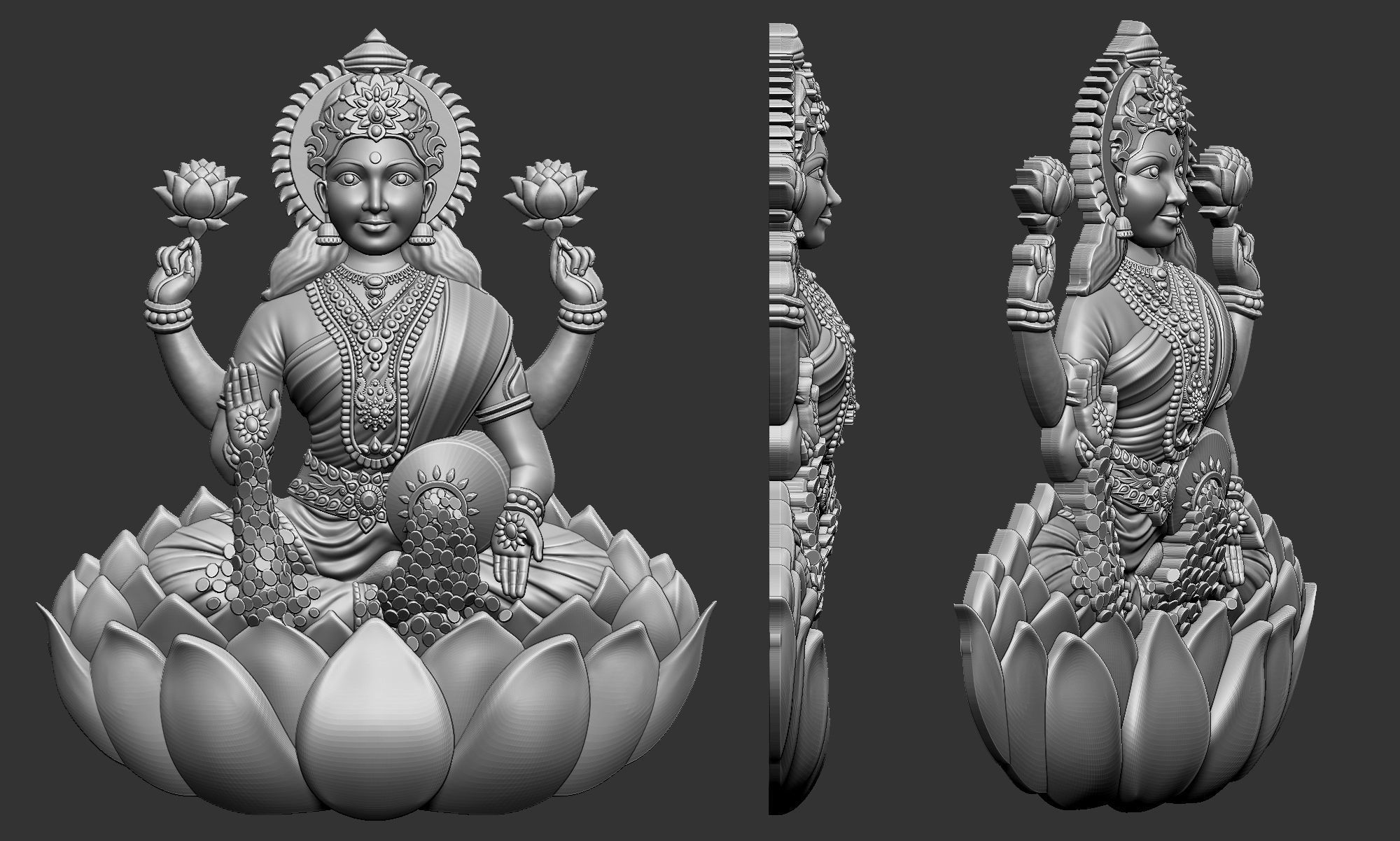 Laxmi Ji Welcome Model 3D Model Collection_13