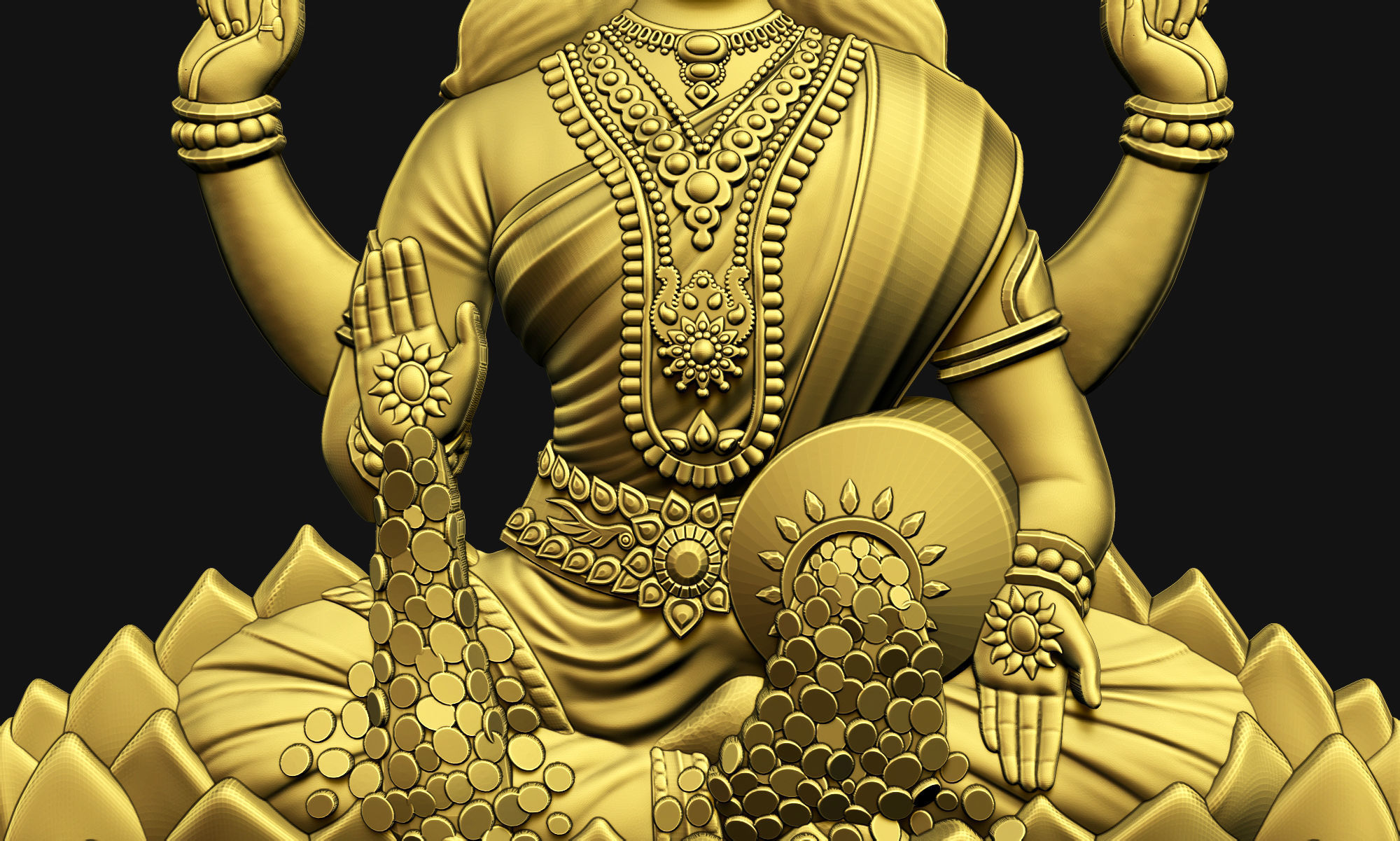 Laxmi Ji Welcome Model 3D Model Collection_16