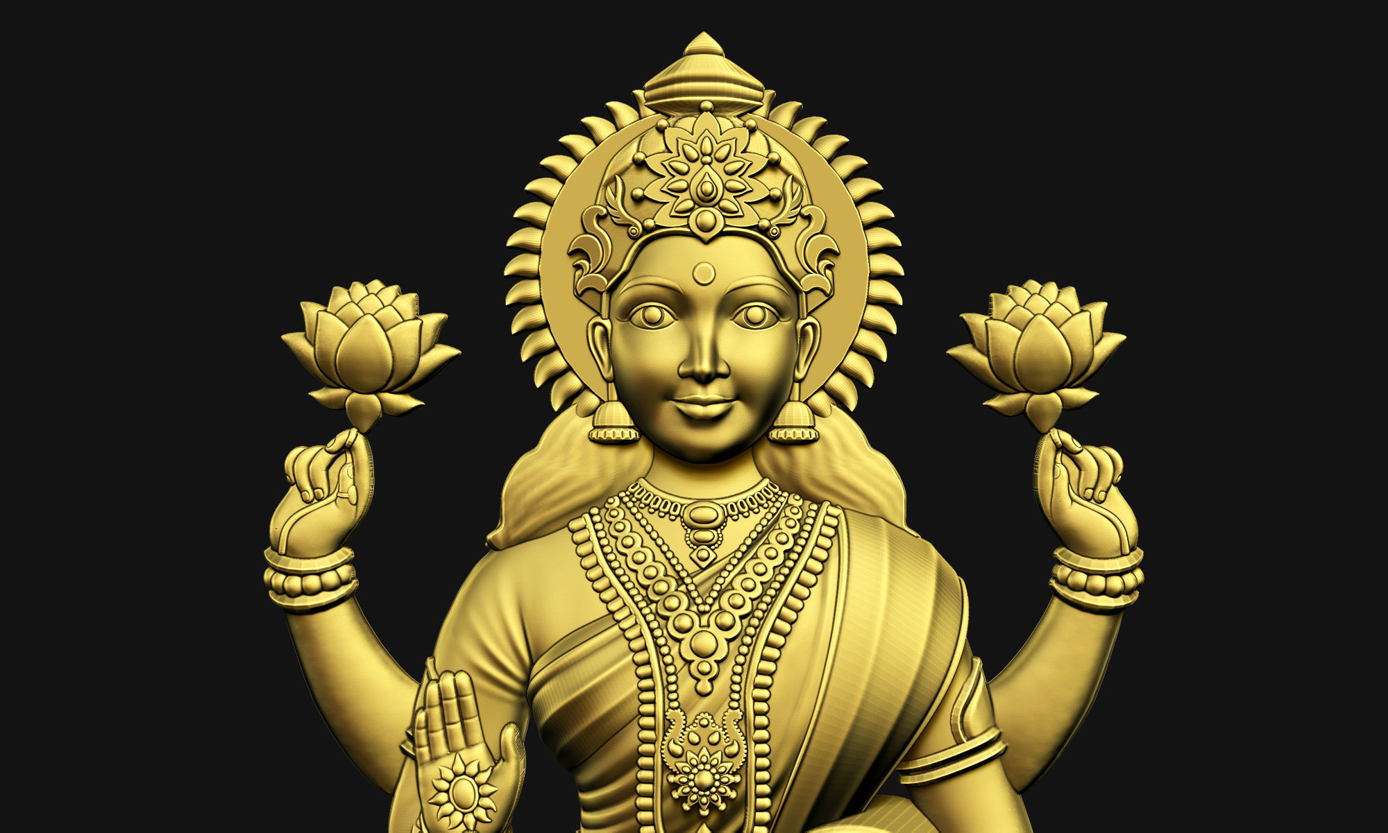 Laxmi Ji Welcome Model 3D Model Collection_14