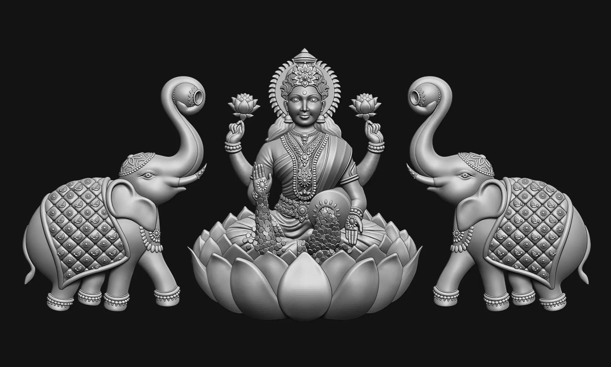 Laxmi Ji Welcome Model 3D Model Collection_0