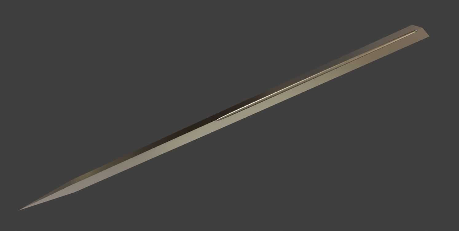 Witcher Gear Wolf School Enhanced Silver sword  3D print model_17