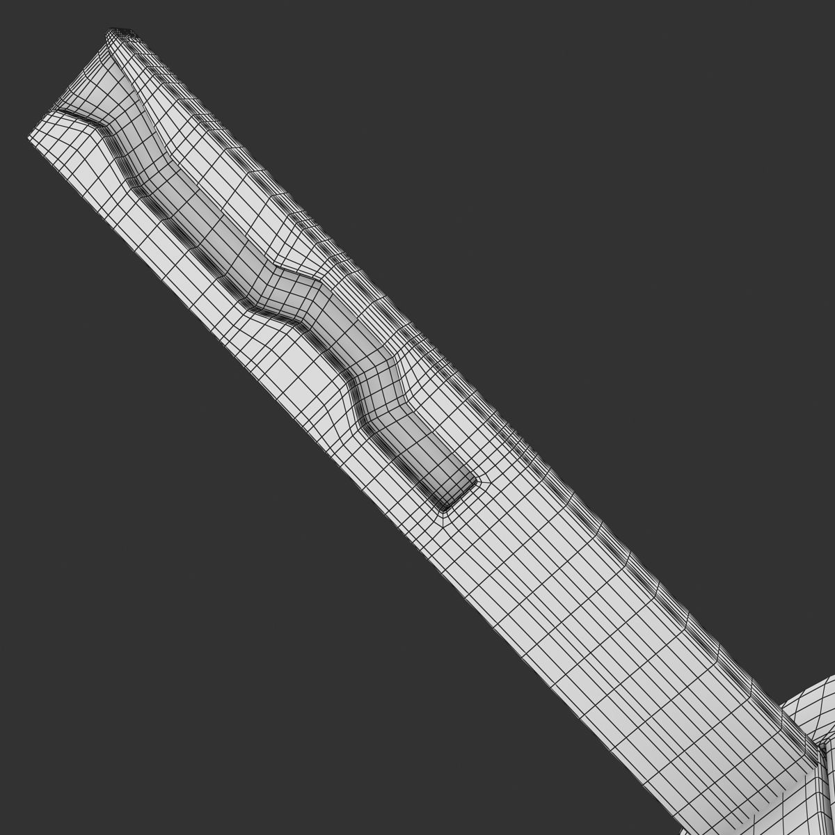 Car Key Low-poly 3D model_12