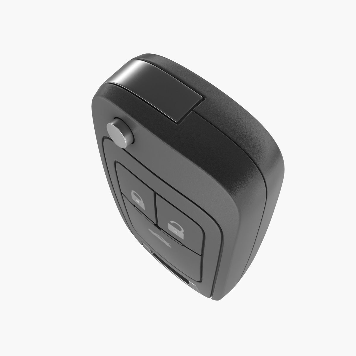 Car Key Low-poly 3D model_4