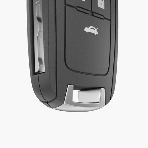 Car Key Low-poly 3D model 6