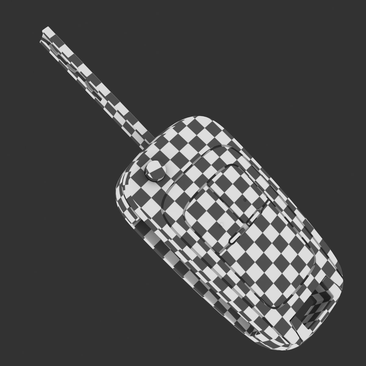 Car Key Low-poly 3D model_13