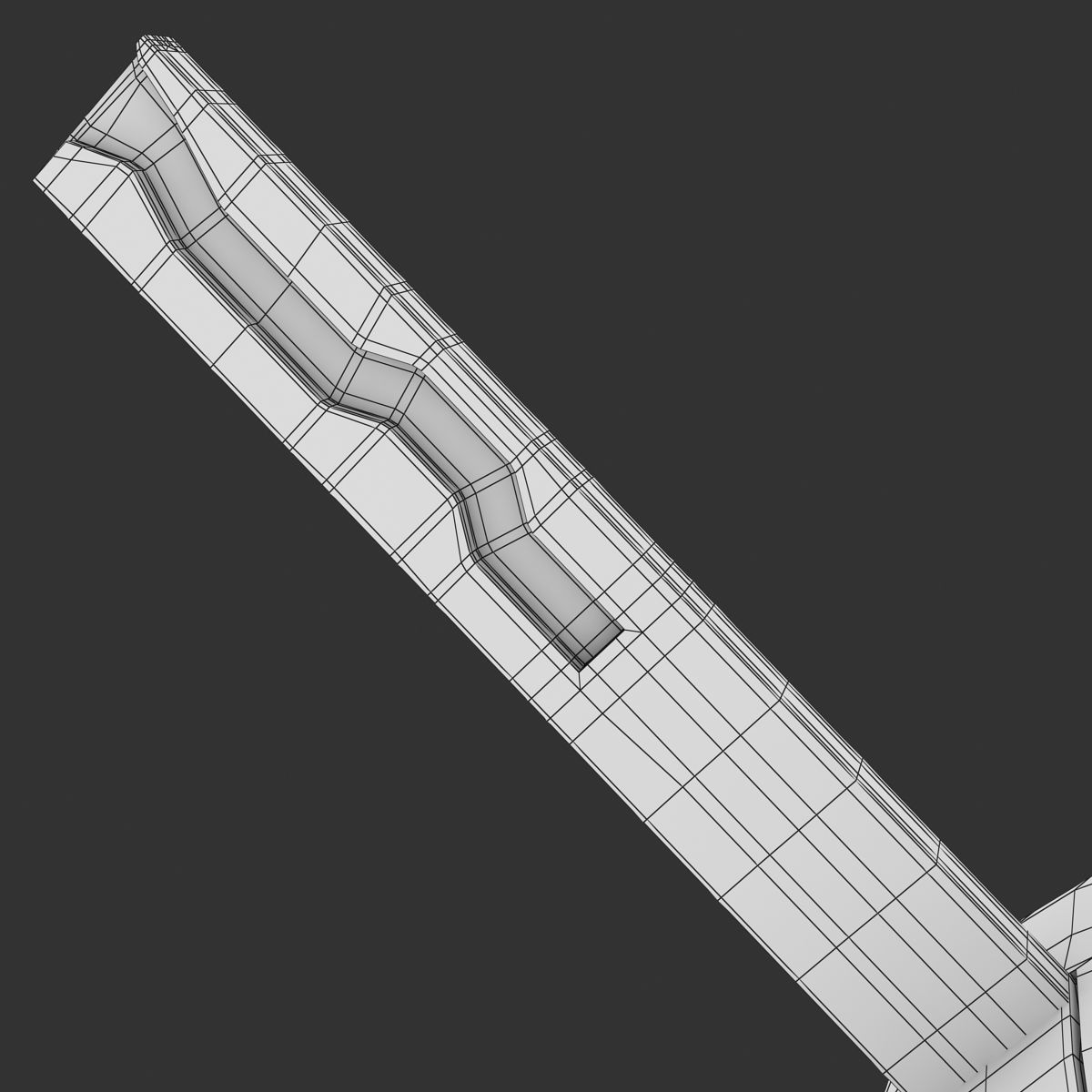 Car Key Low-poly 3D model_11