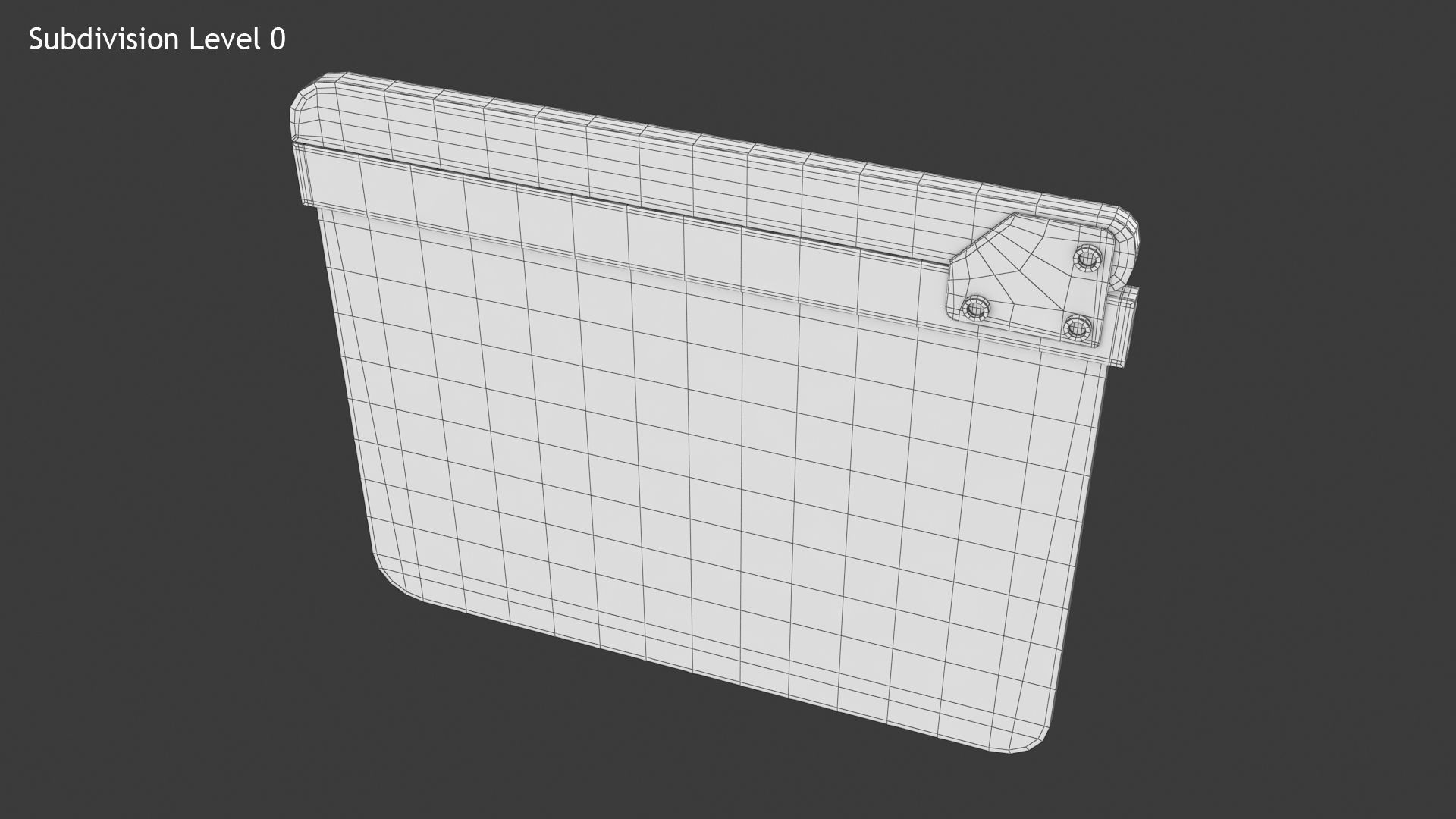 Clapboard clapper board Low-poly 3D model_11