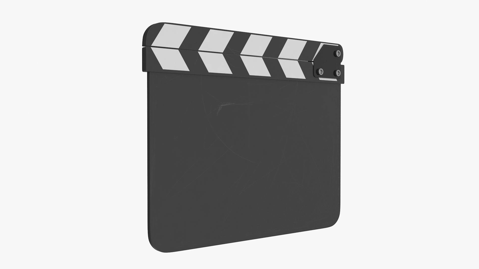 Clapboard clapper board Low-poly 3D model_4