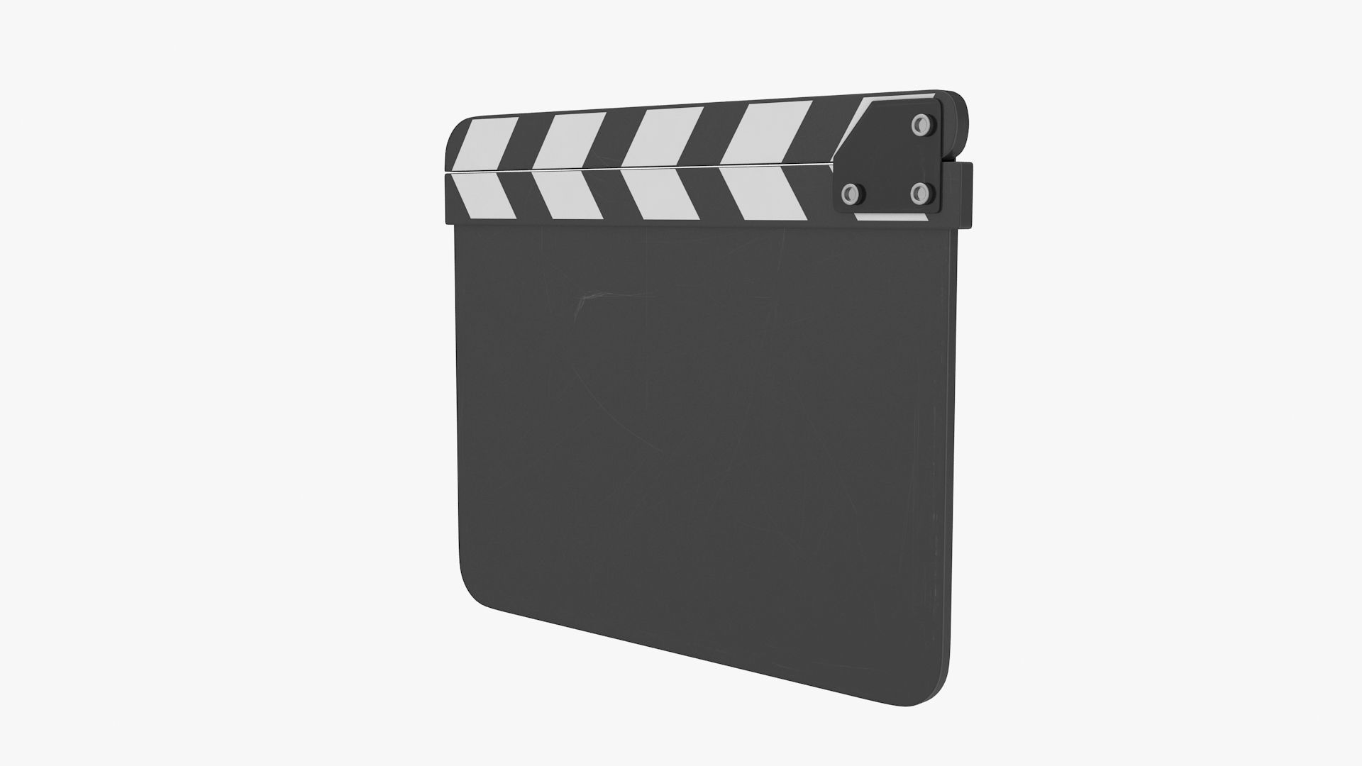 Clapboard clapper board Low-poly 3D model_5