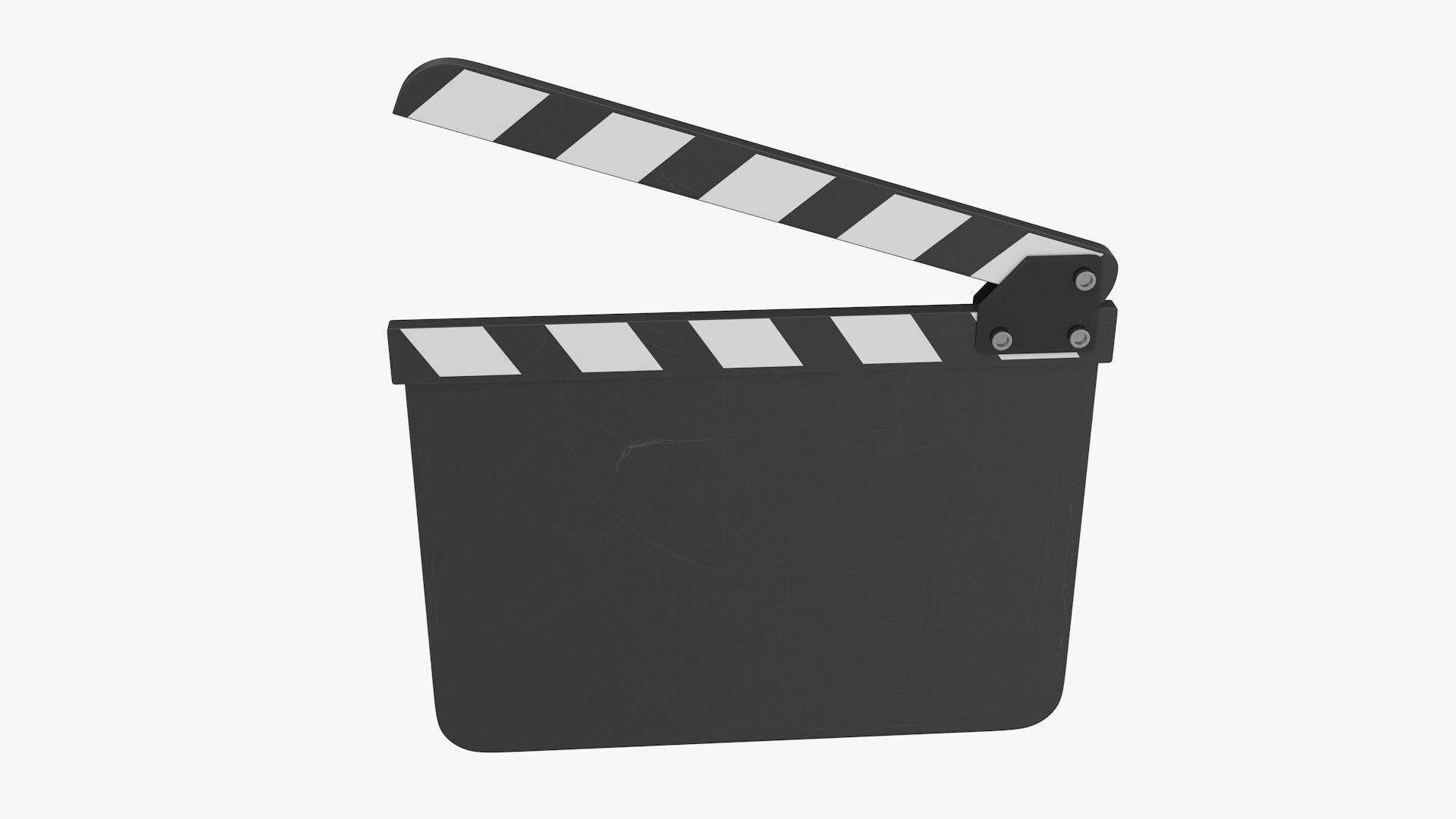 Clapboard clapper board Low-poly 3D model_7