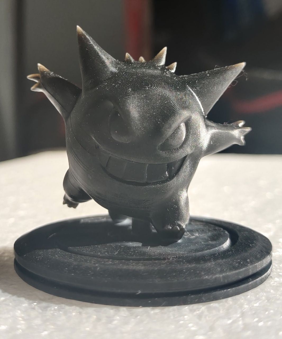 Gengar model and base 3D print model_1