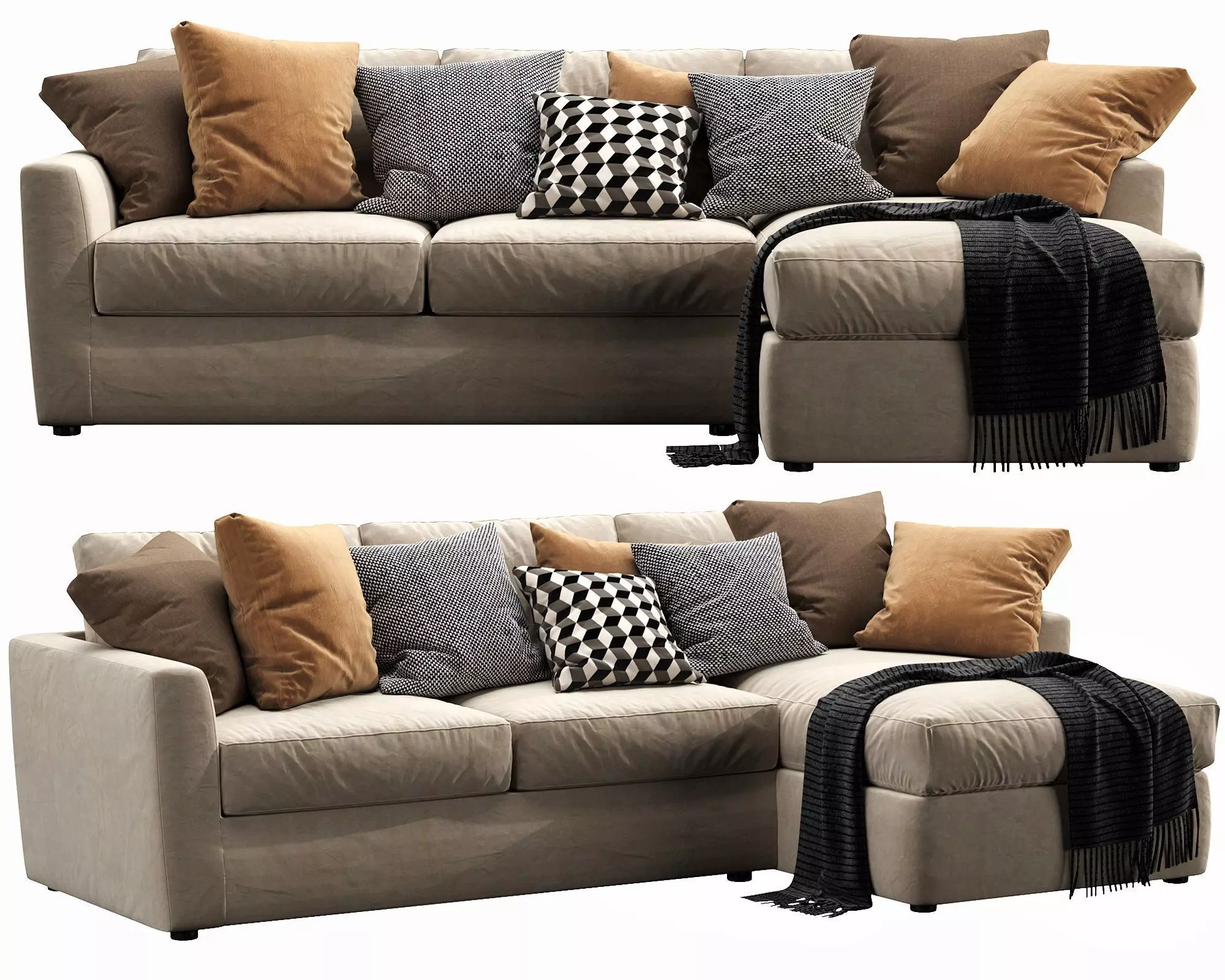 Linteloo Winston Chaise Lounge 3D model