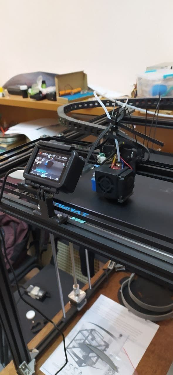 Action camera bracket 3D print model_4