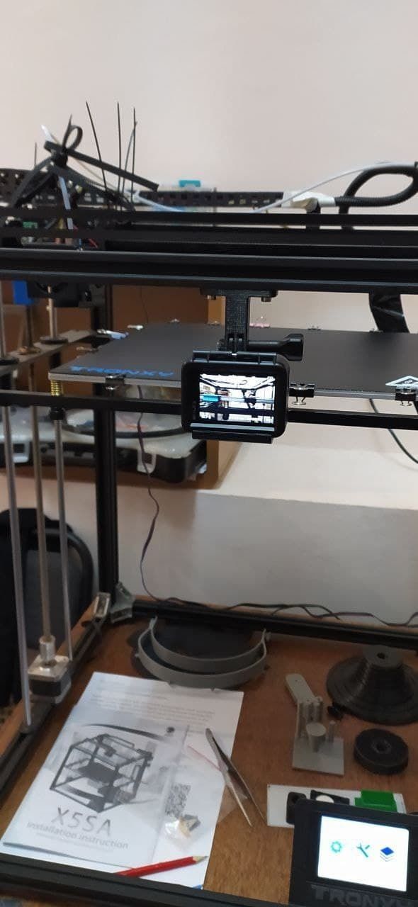 Action camera bracket 3D print model_7