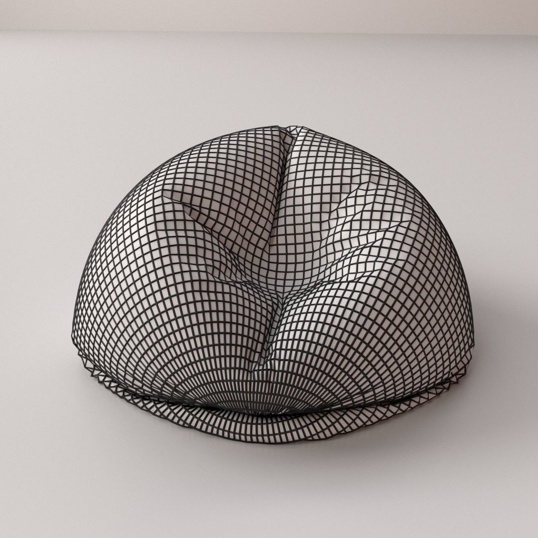 Bean Bag 3D model_4