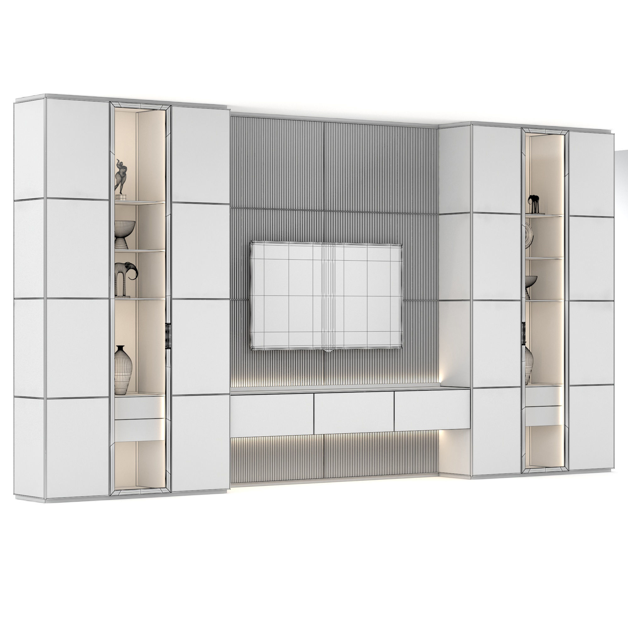 Rimadesio Modulor TV group 3D model_6