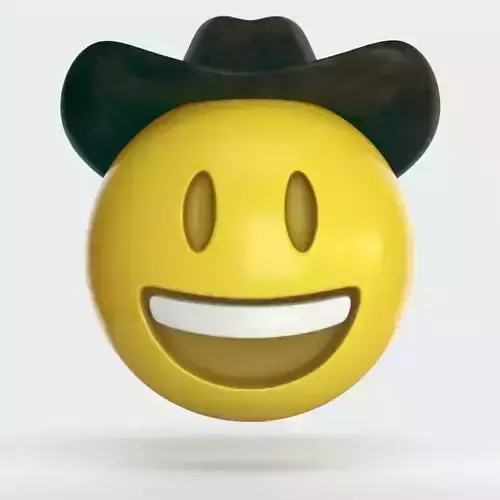 3D Emoji - Cowboy