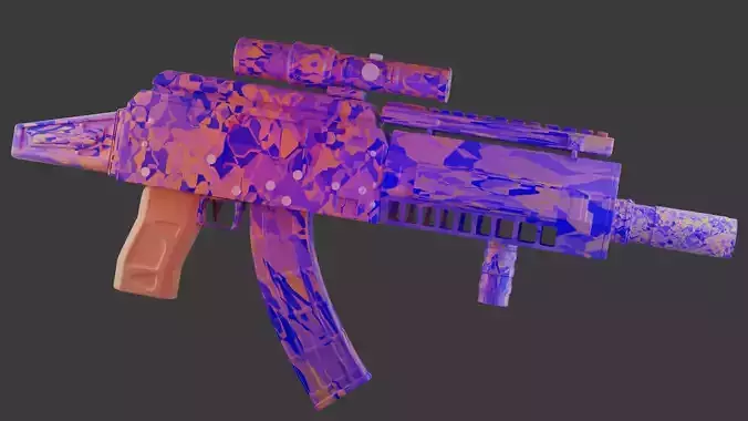 Cool gun 3D model