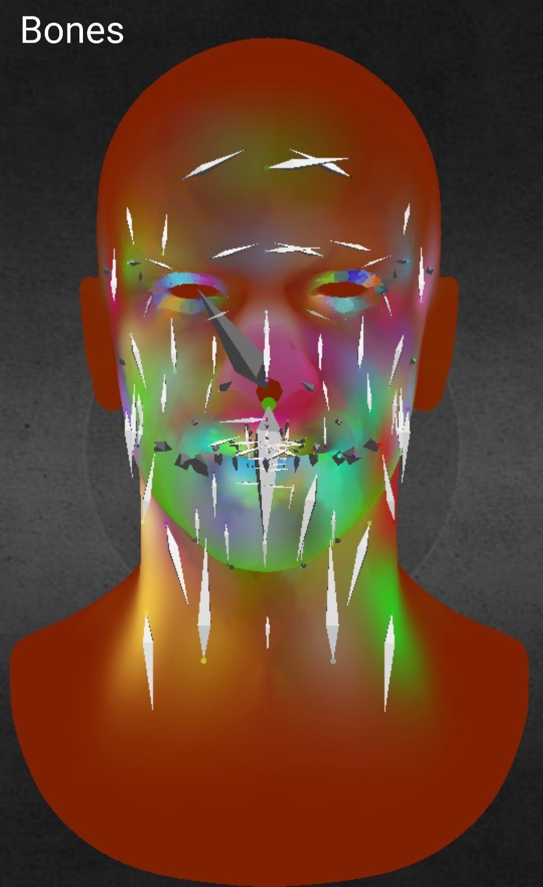 Full Reslistic head and facial Rig Low-poly 3D model_5