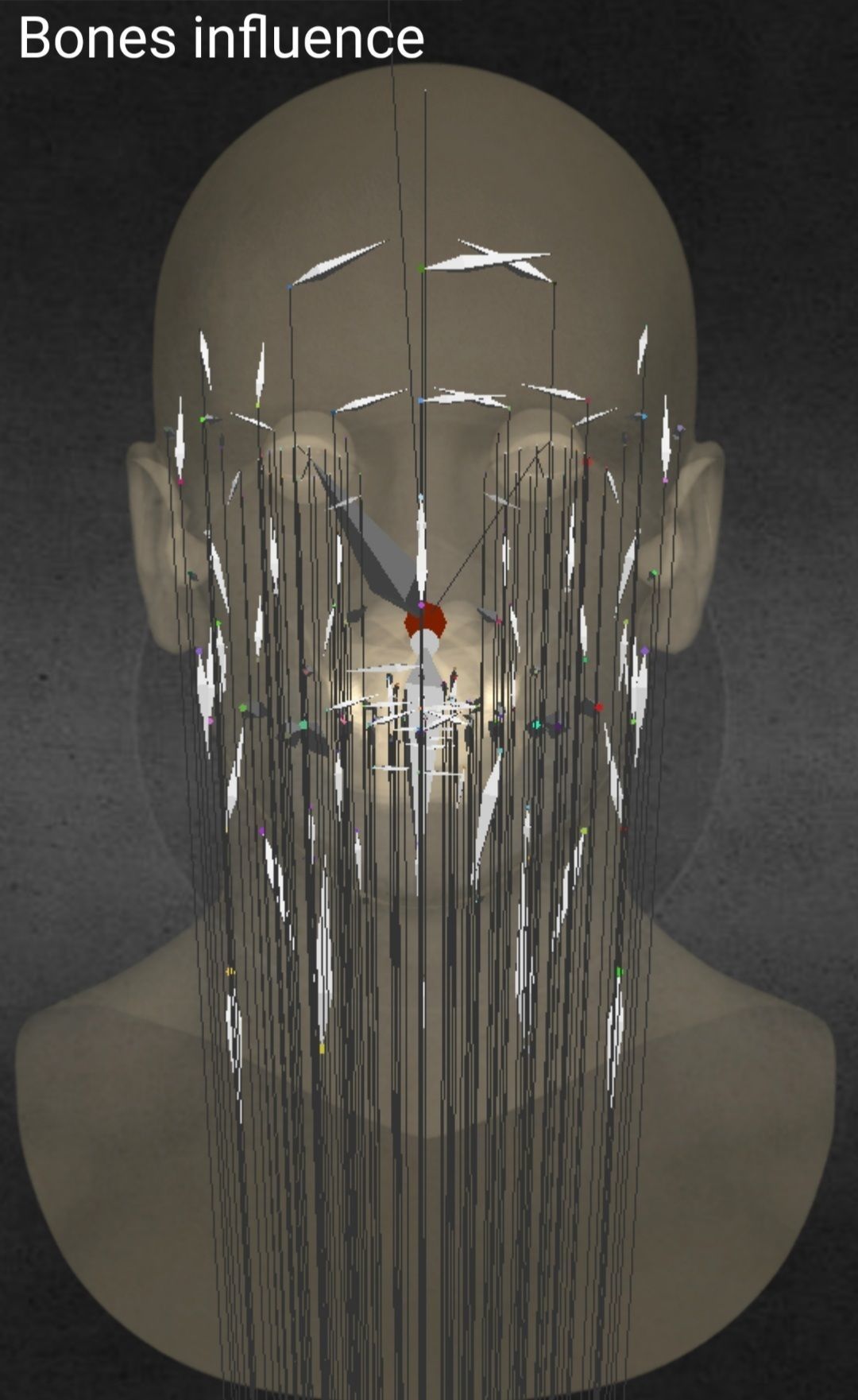 Full Reslistic head and facial Rig Low-poly 3D model_6