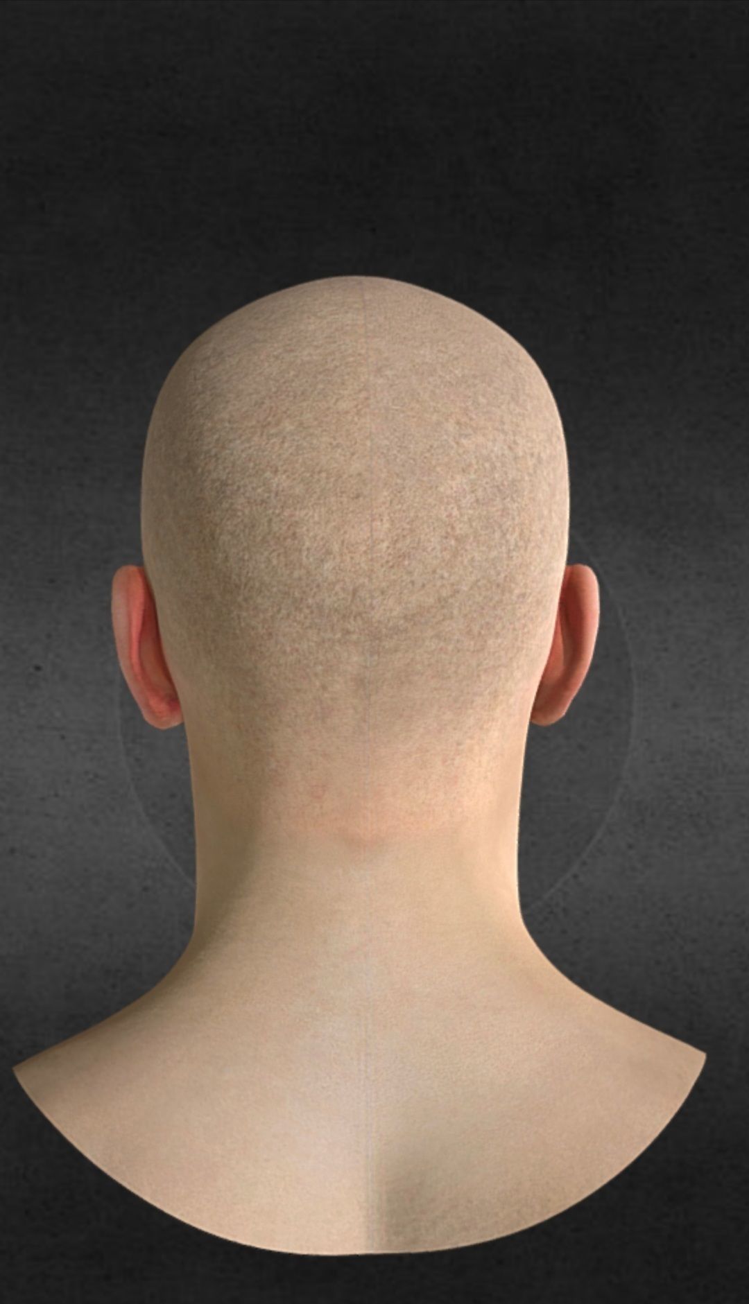 Full Reslistic head and facial Rig Low-poly 3D model_3