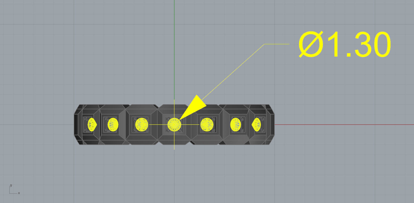 Chopard 2 rings 3D print model_12
