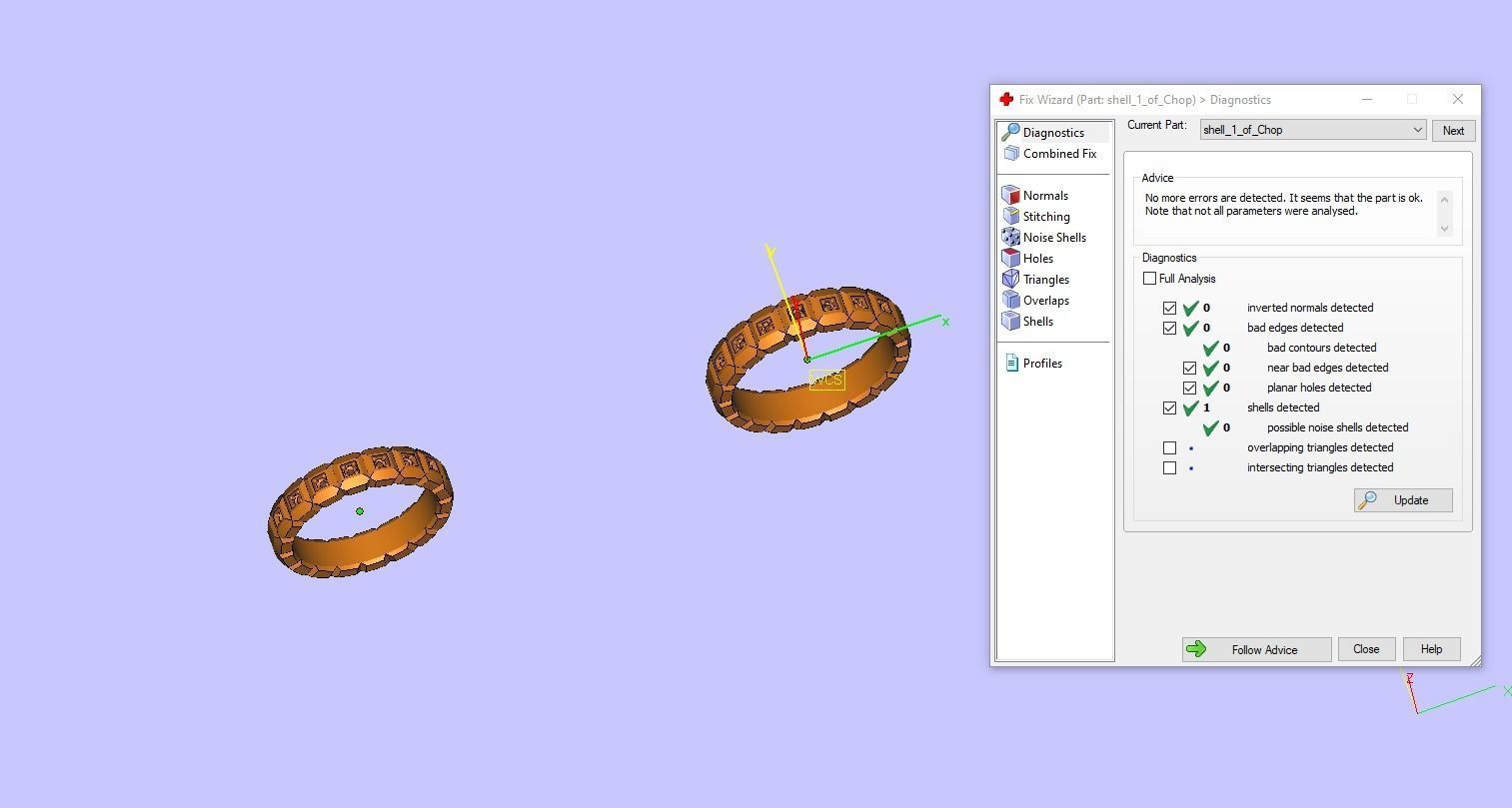Chopard 2 rings 3D print model_13