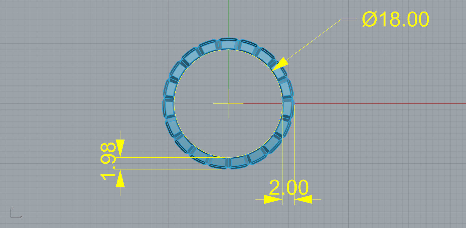 Chopard 2 rings 3D print model_5