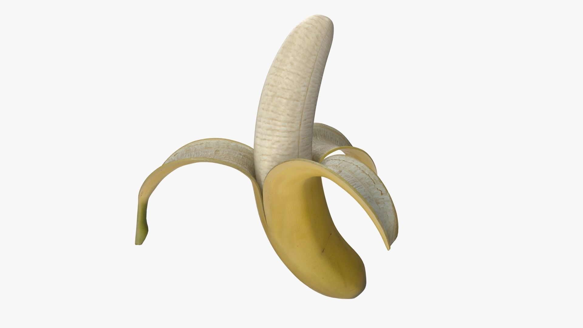 Banana Low-poly 3D model_4