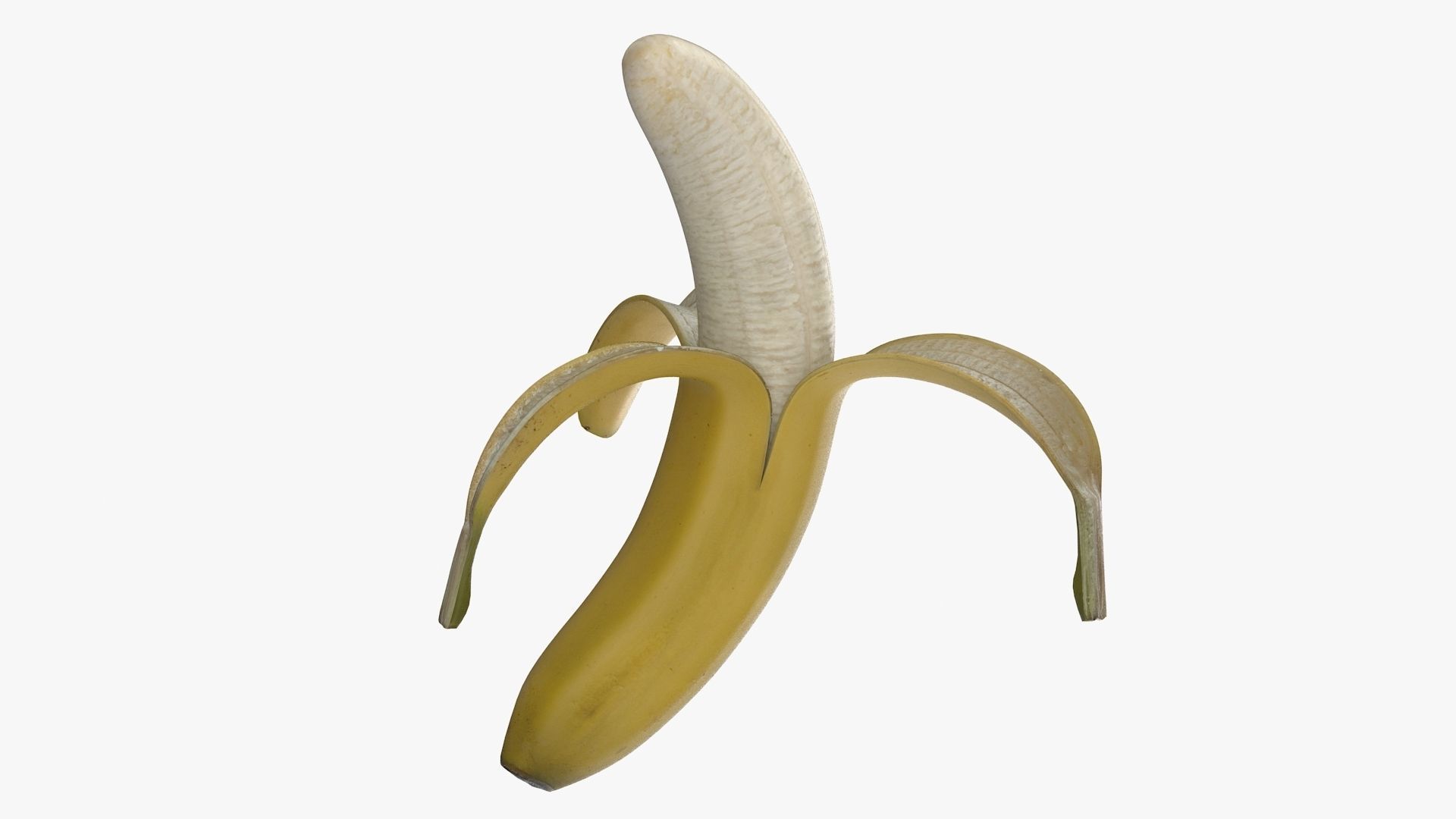 Banana Low-poly 3D model_3