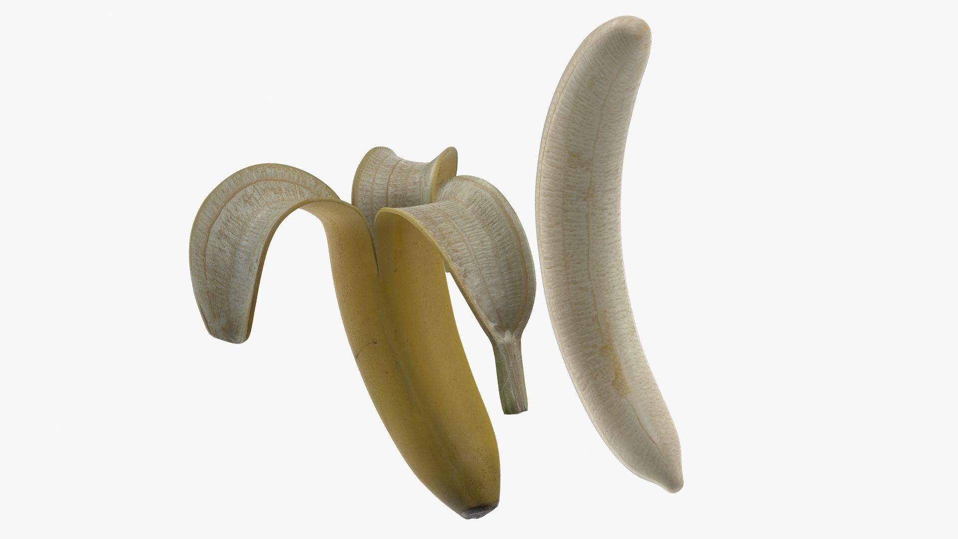 Banana Low-poly 3D model_7