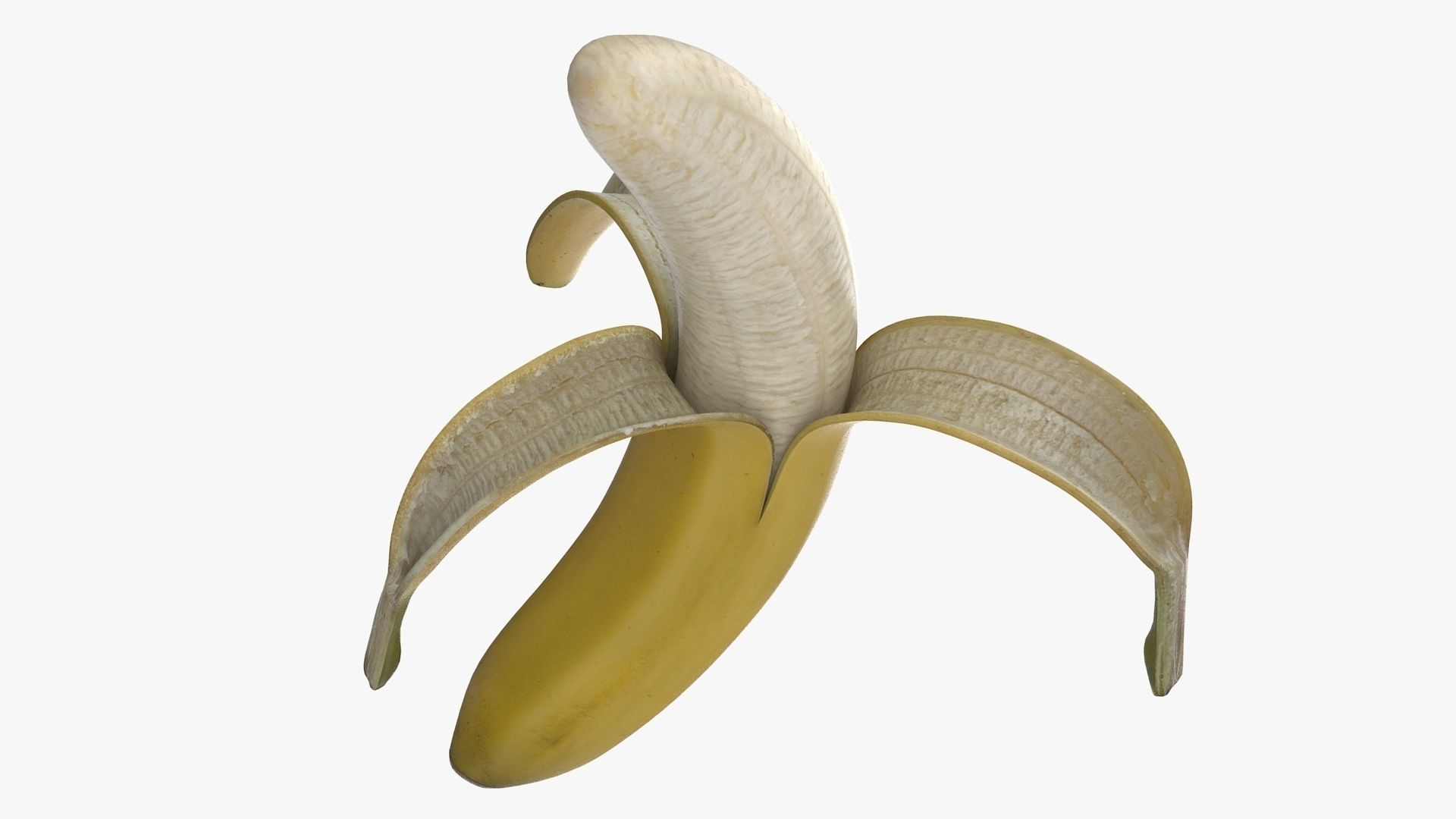 Banana Low-poly 3D model_5