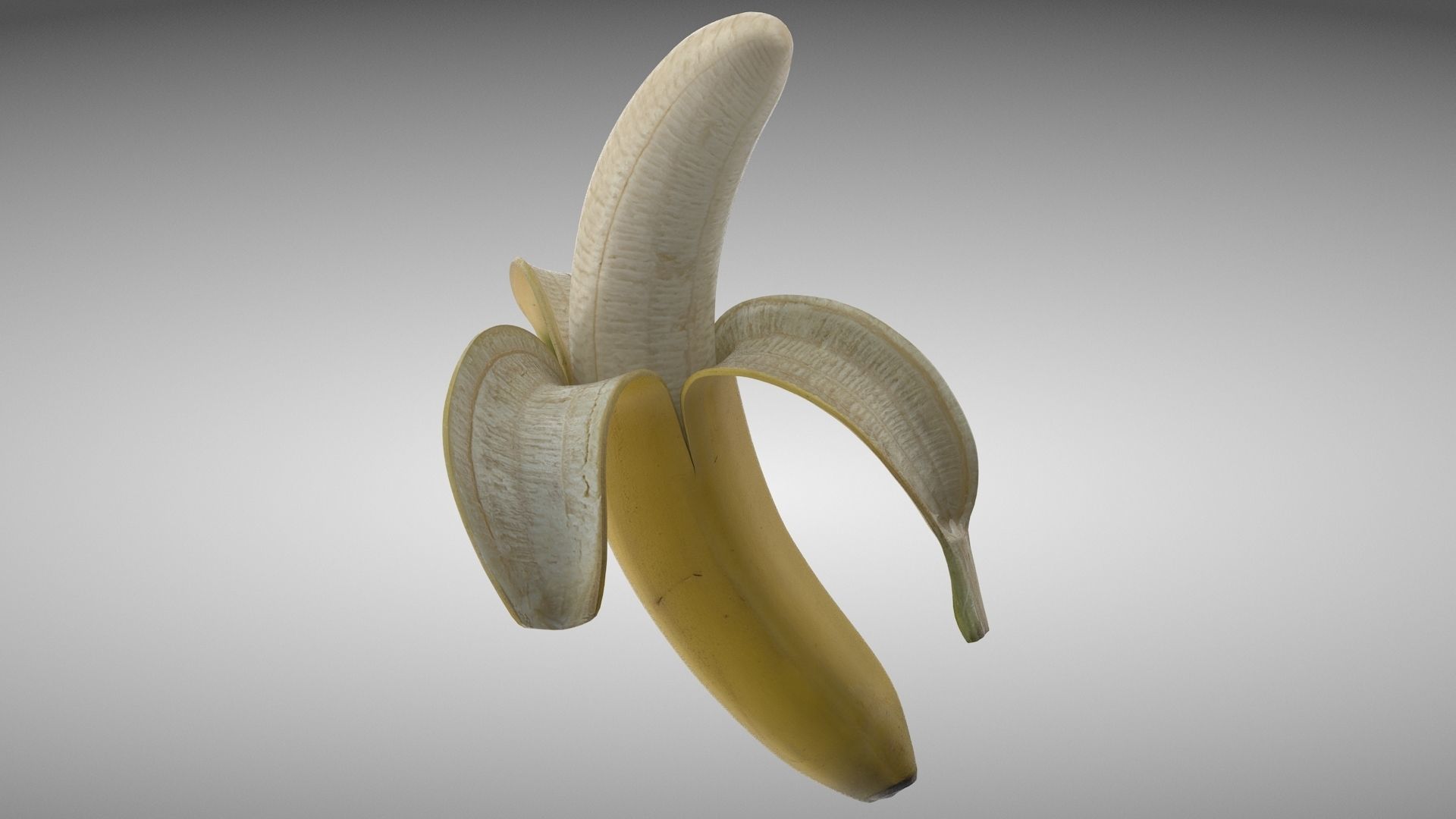 Banana Low-poly 3D model_2