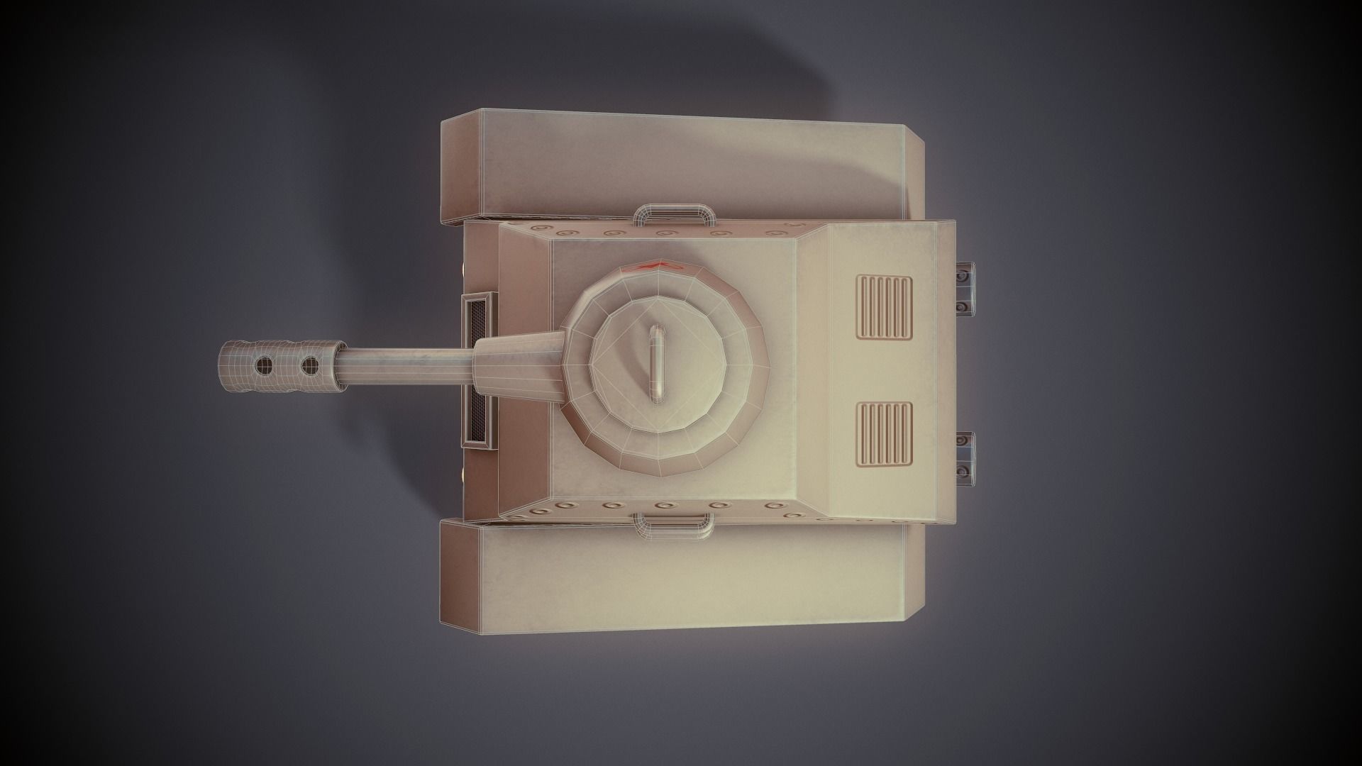 Stylized Tank - Tutorial Included  3D model_13