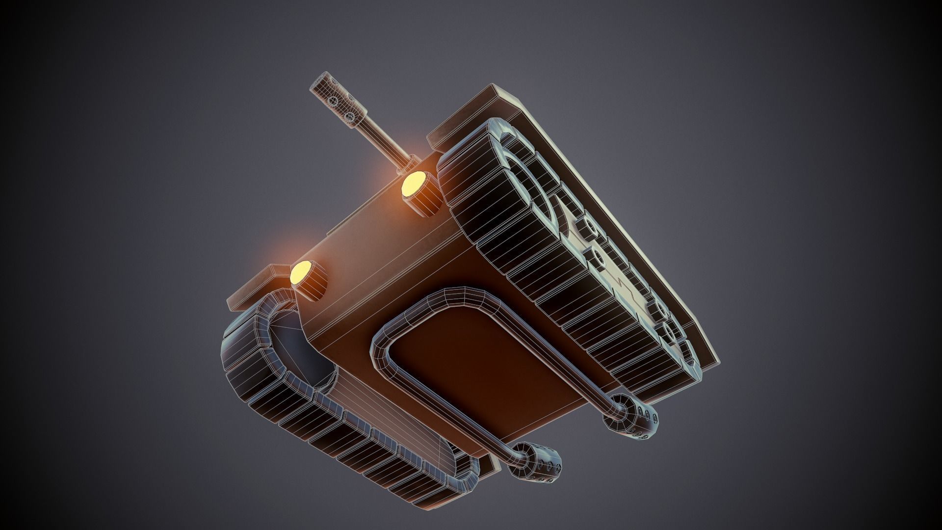 Stylized Tank - Tutorial Included  3D model_11