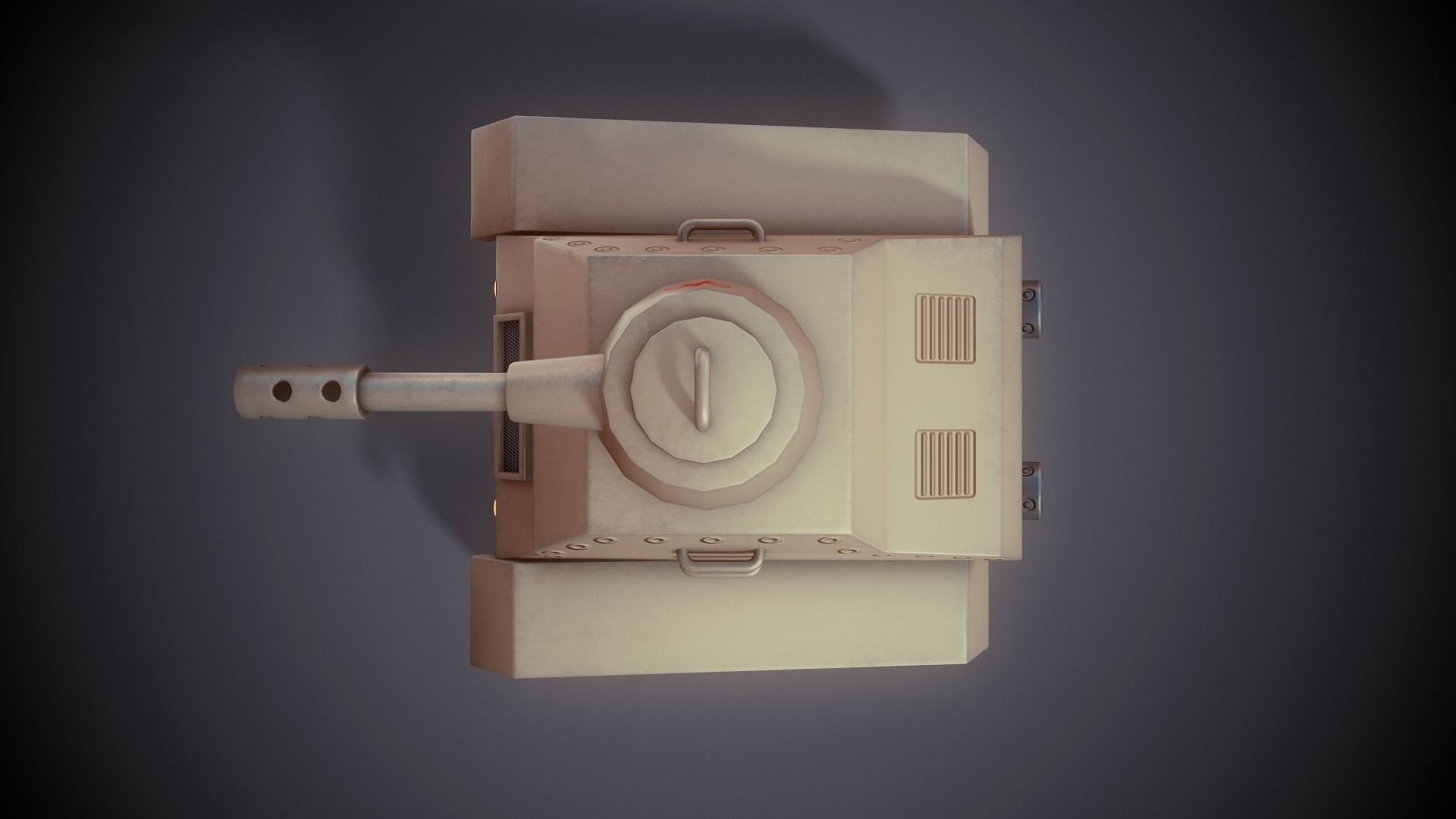 Stylized Tank - Tutorial Included  3D model_12