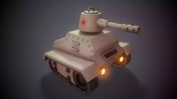 Stylized Tank - Tutorial Included  3D model Stylized Tank - Tutorial Included  3D model