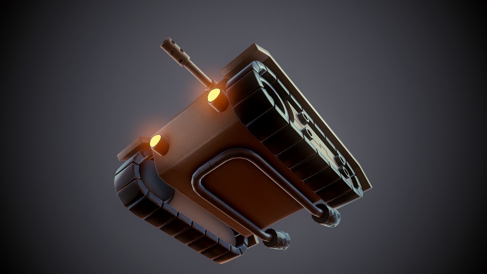 Stylized Tank - Tutorial Included  3D model_10