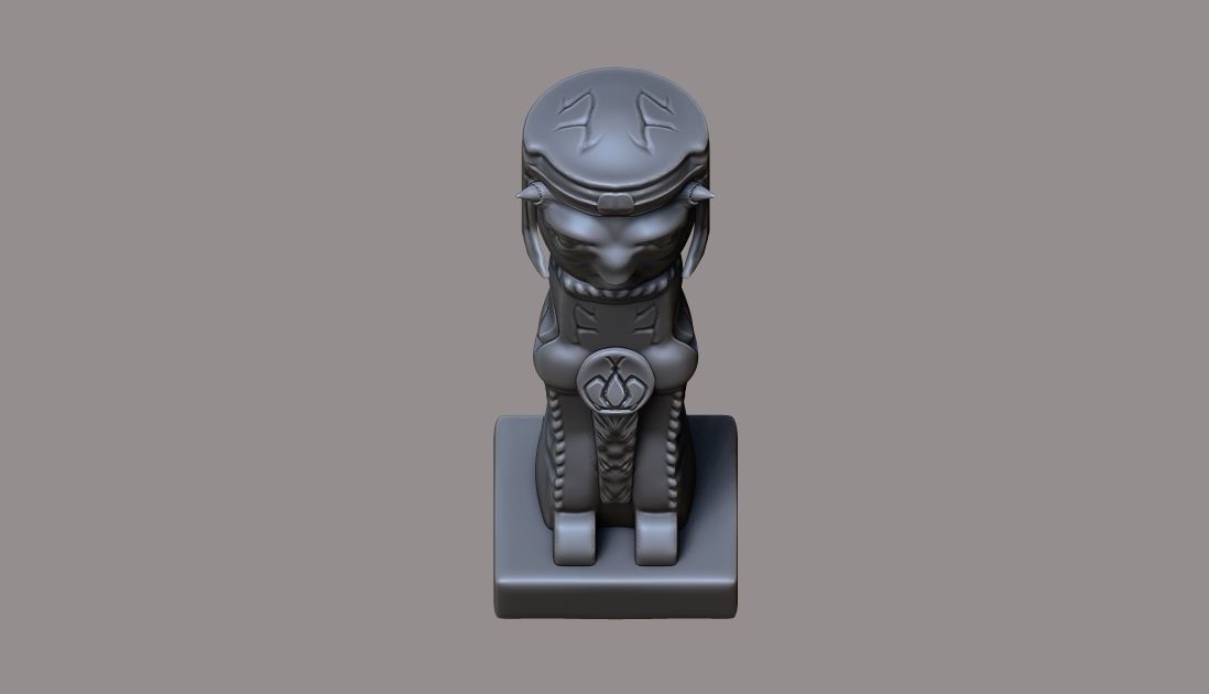 Aztec figure  3D model_6