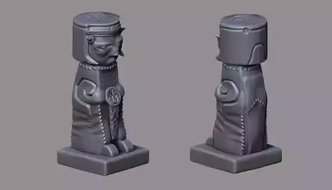 Aztec figure  3D model
