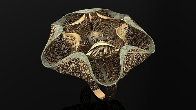 ring gold 3D print model