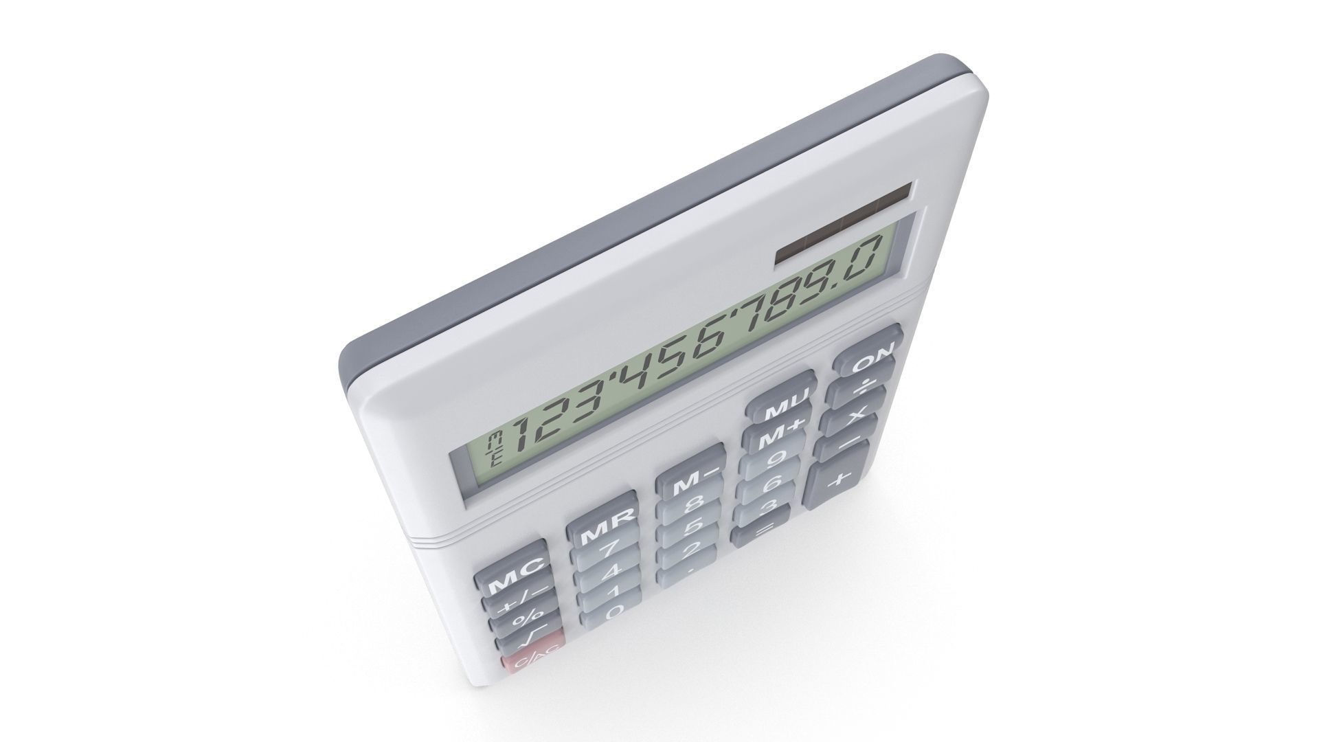 Calculator tablet holder Low-poly 3D model_4