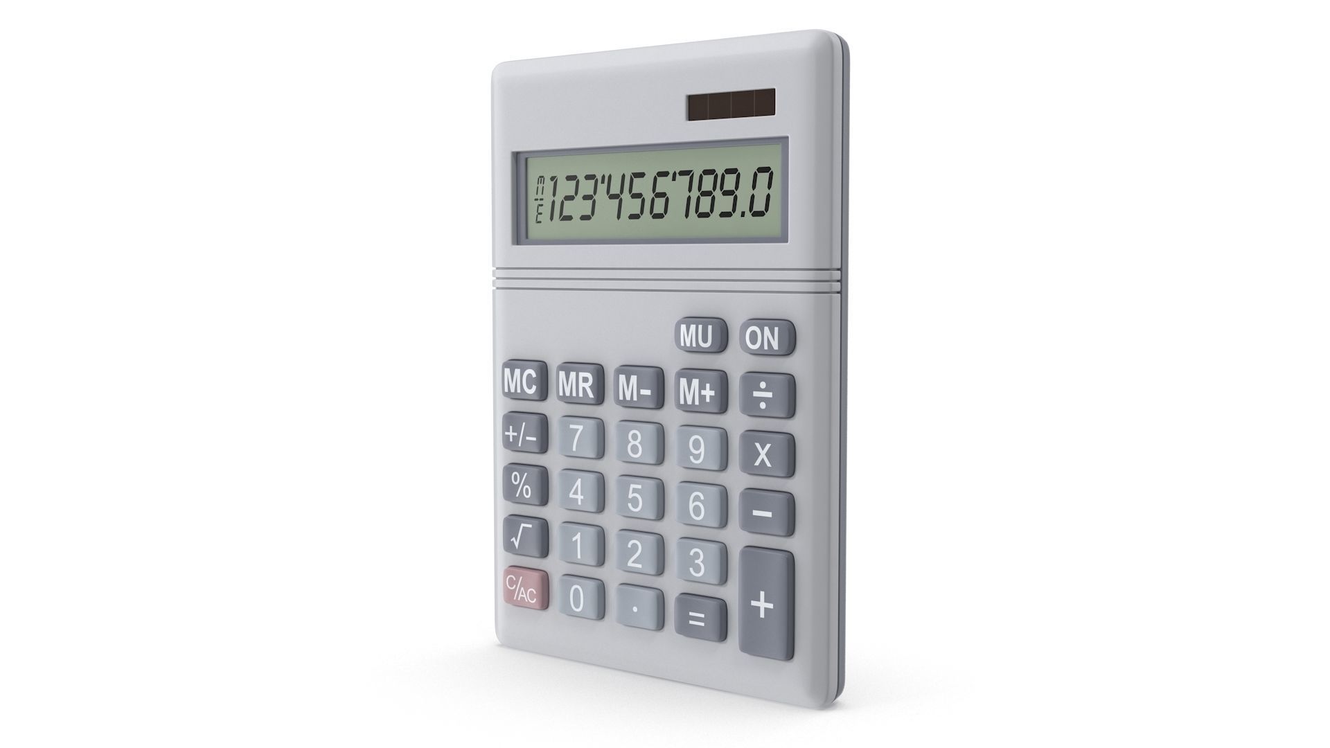 Calculator tablet holder Low-poly 3D model_1