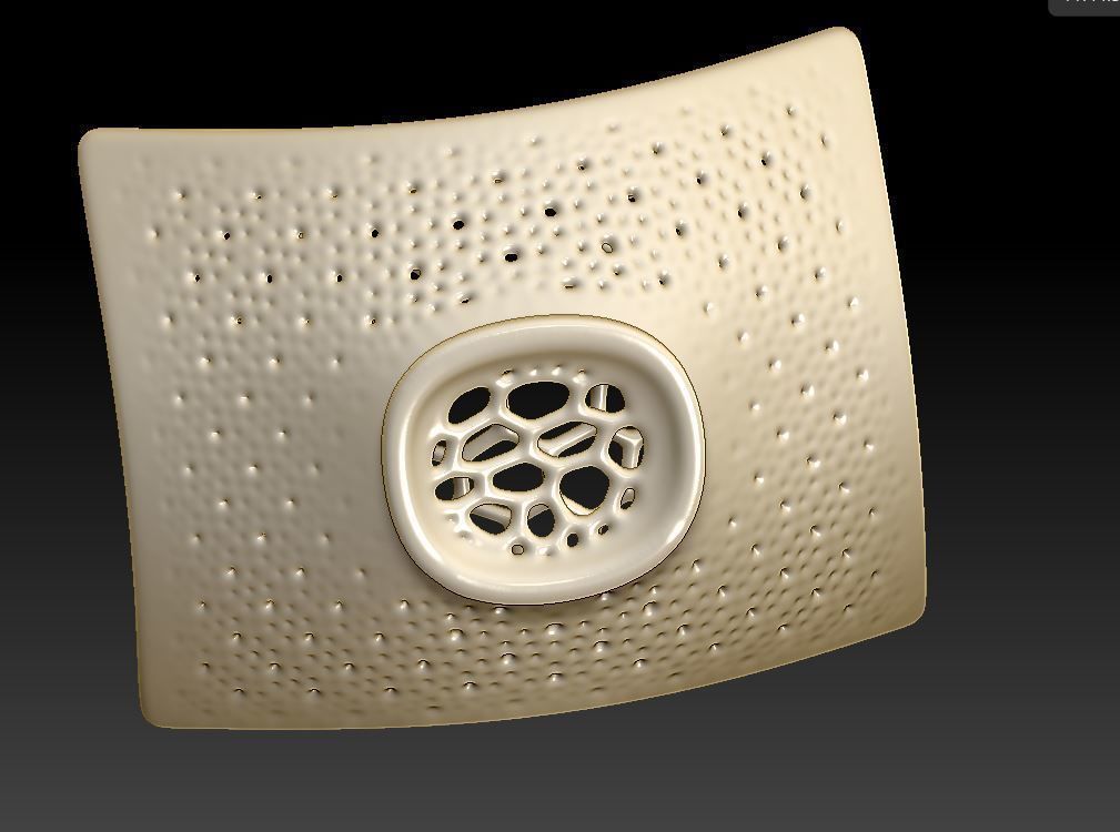  soap dish 3D print model_2