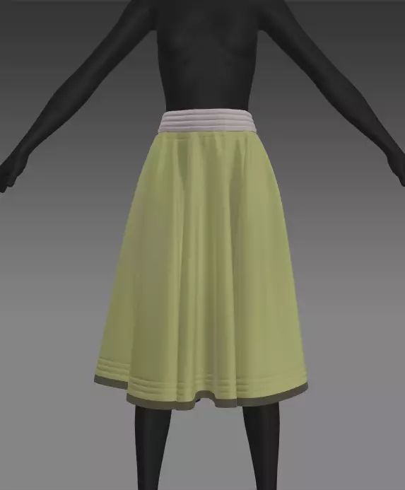 Circle Skirt Free 3D model