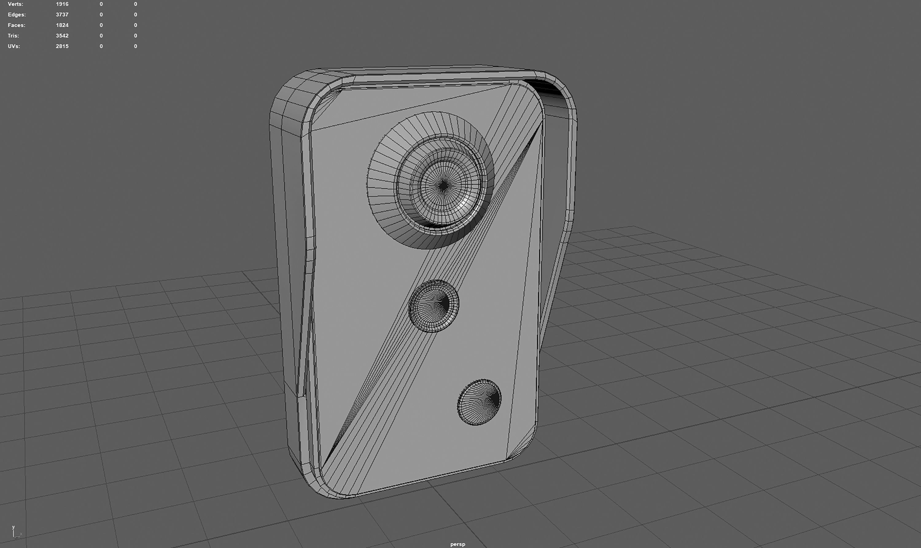 Door Intercom Low-poly 3D model_14