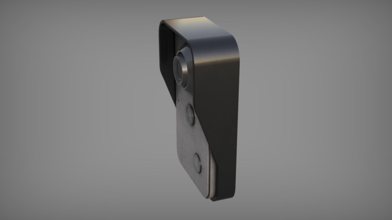 Door Intercom Low-poly 3D model_16
