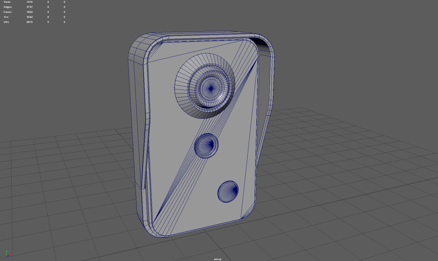 Door Intercom Low-poly 3D model_9