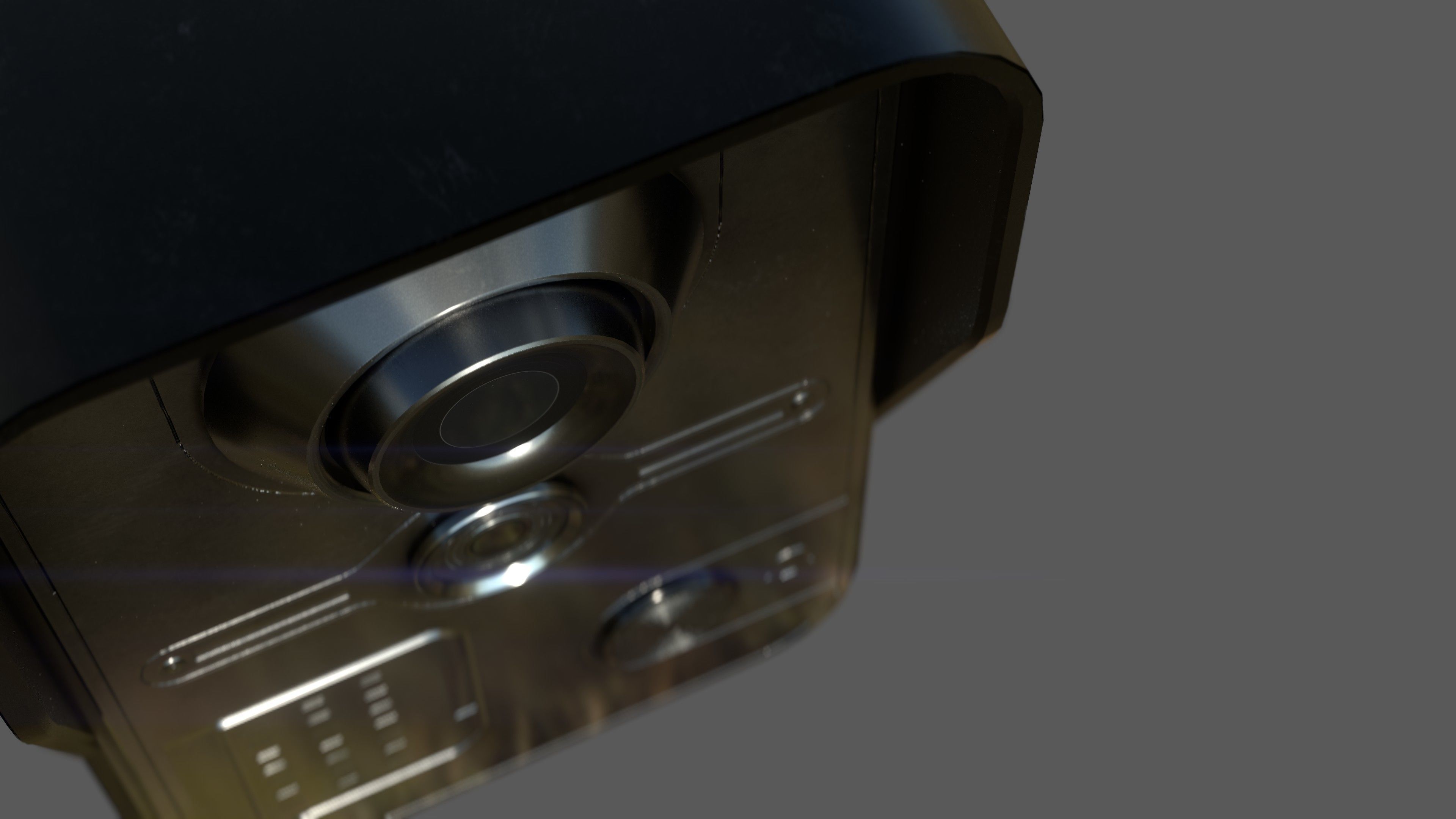 Door Intercom Low-poly 3D model_6