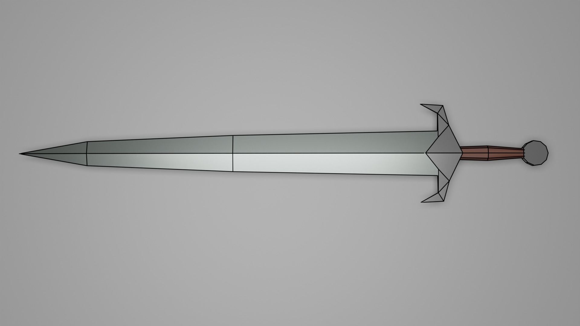 weaponry pack Low-poly 3D model_5